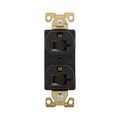 Product Image of Arrow Hart Industrial Duplex Receptacle, #14-10 Awg 20A 125V, Black, 5-20R, Duplex, AH5352BK