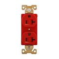 Product Image of Arrow Hart Industrial Duplex Receptacle, #14-10 Awg 20A 125V, Red, 5-20R, Duplex, AH5352RD