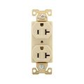 Product Image of Arrow Hart Industrial Duplex Receptacle, #14-10 Awg 20A 125V, Ivory, 5-20R, Duplex, AH5352V