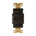 Product Image of Arrow Hart Industrial Duplex Receptacle, #14-10 Awg 20A 125V, Black Face Base, 5-20R, Duplex, AH5362BK