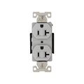 Product Image of Arrow Hart Corrosion Resistant Straight Blade Duplex Receptacle, #14-10 Awg 20A 125V, Gray, AH5362CRGY