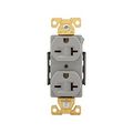 Product Image of Arrow Hart Industrial Duplex Receptacle, #14-10 Awg 20A, 250V, Gray, 6-20R, Duplex, AH5462GY