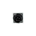 Product Image of Arrow Hart Pin & Sleeve Inlet, #8-#2 Awg #10-#2 Awg Ground, #12-#16 60A, Y 347/600V, Black, AH560B5W