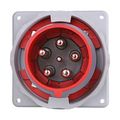 Product Image of Arrow Hart Pin & Sleeve Inlet, #8-#2 Awg #10-#2 Awg (Ground), #12-#16 60A, Y 277/480V, Red, Male, AH560B7W