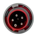Product Image of Arrow Hart Pin & Sleeve Plug, 60/63A 200-415V, 4-Pole, #8-#2 Awg #10-#2 Awg (Ground) #12-#16 Awg, AH560P6WDR