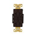 Product Image of Arrow Hart Industrial Duplex Receptacle, #14-10 Awg 15A, 250V, Brown, 6-15R, Duplex, AH5662B