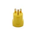 Product Image of Arrow Hart Quick Grip Straight Blade Plug, #16-12 Awg 15A, 250V, 6-15P, 2-Pole 3-Wire, AH5666Y