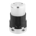 Product Image of Arrow Hart Ultra Grip Straight Blade Connector #16-#12 Awg 15A 250V, Black, 6-15R, 2-Pole 3-Wire, AH5669