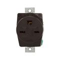 Product Image of Panel Mount/Snap-In Single Receptacle, #14-10 Awg 15A, Panel, 250V, Black, High-Impact Nylon, AH5684