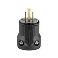 Product Image of Arrow Hart Quick Grip Straight Blade Plug, #18-12 Awg 15A 125V, Black, 5-15P, 2-Pole 3-Wire, AH5965BK