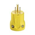 Product Image of Arrow Hart Quick Grip Straight Blade Plug, #18 To #12 Awg 15A 125V, 5-15P, 2-Pole 3-Wire, AH5965Y