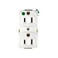 Product Image of Arrow Hart Standard Duplex Receptacle, #14-10 Awg 15A, Healthcare 125V, Duplex, Bulk, AH8200W20
