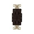 Product Image of Arrow Hart Duplex Receptacle, #14-10 Awg 20A, Healthcare 125V, Brown Face Base, 5-20R, Duplex, AH8300B