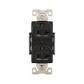 Product Image of Arrow Hart Duplex Receptacle, #14-10 Awg 20A, Healthcare 125V, Black Face Base, 5-20R, Duplex, AH8300BK