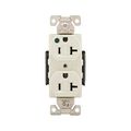 Product Image of Arrow Hart Duplex Receptacle, #14-10 Awg 20A, 125V, Light Almond, 5-20R, Duplex, AH8300LA
