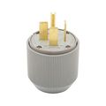 Product Image of Arrow Hart Auto Grip Plug, #12-4 Awg 60A, Range & Dryer, 250V, Gray & 15-60P, 3-Pole, 4-Wire, AH8462N