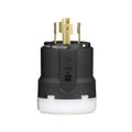 Product Image of Arrow Hart Color Coded Locking Plug, #14-8 Awg 30A, 600V, Black, UltraGrip, L17-30 3-Pole 4-Wire, AHCL1730P