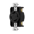 Product Image of Arrow Hart Color Coded Locking Receptacle, #14-8 Awg 30A, 600V, Black, L17-30 3-Pole 4-Wire, AHCL1730R