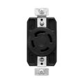Product Image of Arrow Hart Color Coded Locking Receptacle, #14-8 Awg 30A, Y 347/600V, Black, 4-Pole, 4-Wire, AHCL2030R
