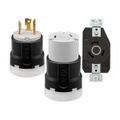Product Image of Arrow Hart Color Coded Locking Flanged Outlet, #14-8 Awg 30A, 277V, L7-30, 2-Pole 3-Wire, AHCL730FO
