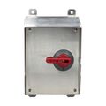Product Image of Motor Control Disconnect X-Switch, #14-4 Awg 60A, 600V, Gray, 316L Stainless Steel Enclosure, AHDS60SSR
