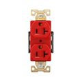Product Image of Arrow Hart Industrial Duplex Receptacle, #14-10 Awg 20A 125V, Red, AHIG5362RD