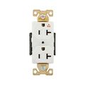 Product Image of Arrow Hart Industrial Duplex Receptacle, #14-10 Awg 20A 125V Face Base, 5-20R, Isolated Ground, AHIG5362W