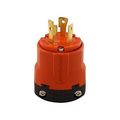 Product Image of Locking Plug, 30A, Industrial, 125V, Orange, Single, L5-30, 2-Pole, 3-Wire, Glass-Filled Nylon, AHIGL530P