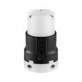 Product Image of Arrow Hart Ultra Grip Locking Connector, #16-8 Awg, 30A, Commercial, 240V, L25-30, 2-Pole 3-Wire, AHL2530C
