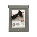 Product Image of Manual Motor Controller, #14-4 Awg 60A, Panel, 600V, Gray, Nema 3R, 2-Pole, Toggle, Single-Throw, AHMC260L-3