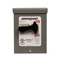 Product Image of Manual Motor Controller, #4 Awg 60A, Panel, 600V, Gray, 3-Pole, 3Ph, Toggle Switch, Single-Throw, AHMC360L-3