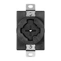 Product Image of Arrow Hart Locking Receptacle, 20A, 30A, Industrial, 600/250V, Black, Ultra Grip, 3-Pole, 4-Wire, AHPL20403N