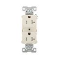 Product Image of Arrow Hart Industrial Duplex Receptacle, #14-10 Awg 20A 125V, Light Almond, Duplex, AHTR5362LA