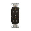 Product Image of Arrow Hart Industrial Duplex Receptacle, #14-10 Awg 20A 125V, Black, Tamper-Resistant, AHTRIG5362BK