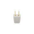 Product Image of Straight Blade Plug, 125V, Two-Pole, Vinyl, White, BP2601W-SP