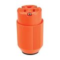Product Image of Auto Grip Straight Blade Connector, #16 -#12 Awg, 15A, 125V, Orange, 2-Pole, 3-Wire, Grounding, BP3487-4RN