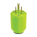 Product Image of Auto Grip Straight Blade Plug, #16 -#12 Awg, 15A, 125V, Green, 5-15P, 2-Pole, 3-Wire, Grounding, BP3867-4GN