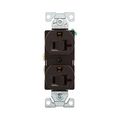 Product Image of Commercial Duplex Receptacle, #14-10 Awg 20A 125V, Back & Side, Brown, High-Impact Nylon, 5-20R, BR20B
