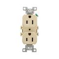 Product Image of Commercial Duplex Receptacle, #14-10 Awg 15A, 125V, SideWire, Ivory, High-Impact Nylon, Pvc, CR15V