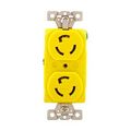 Product Image of Corrosion Resistant Locking Receptacle, #14-10 Awg, 15A, 125V, Duplex, L5-15, 2-Pole 3-Wire, CR4700