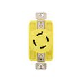 Product Image of Corrosion Resistant Locking Receptacle, #14-10 Awg, 20A, 250V, Yellow, L15-20 3-Pole 4-Wire, CRL1520R