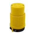 Product Image of Corrosion Resistant Locking Connector, #14-8 Awg 20A, 480V, Safety Grip, L16-20 3-Pole 4-Wire, CRL1620C
