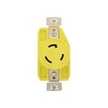 Product Image of Corrosion Resistant Locking Receptacle, #14-10 Awg, 20A, 125V, Yellow, L5-20, 2-Pole 3-Wire, CRL520R
