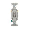 Product Image of Commercial Grade Toggle Switch, #14-10 Awg, 15A, 120/277V, Side Wire, Screw, Gray, 3-Way, CS315GY