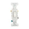 Product Image of Commercial Grade Toggle Switch, #14-10 Awg, 15A, 120/277V, Side Wire, Screw, White, 3-Way, CS315W