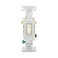Product Image of Commercial Grade Toggle Switch, #14-10 Awg, 20A, 120/277V, Side Wire, Screw, Light Almond, 3-Way, CS320LA