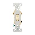Product Image of Commercial Grade Toggle Switch, #14-10 Awg, 20A, 120/277V, Side Wire, Screw, Ivory, 3-Way, CS320V