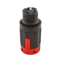 Product Image of Locking Connector, #10-6Awg, 50A, 125/250V, Black, Red, 3-Pole, 4-Wire, 0.44 To 1.25", CS6364EX