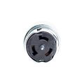 Product Image of Locking Connector, #10-6Awg, 50A, 480V, Steel,Armored, 3-Pole, 4-Wire, Steel, 0.68 To 1.13", CS8164