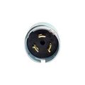 Product Image of Locking Plug, #10-6Awg, 50A, 480V, Steel,Armored, 3-Pole, 4-Wire, Steel, 0.68 To 1.13", CS8165